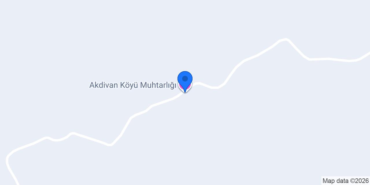 Akdivan Köyü Muhtarlığı konumu