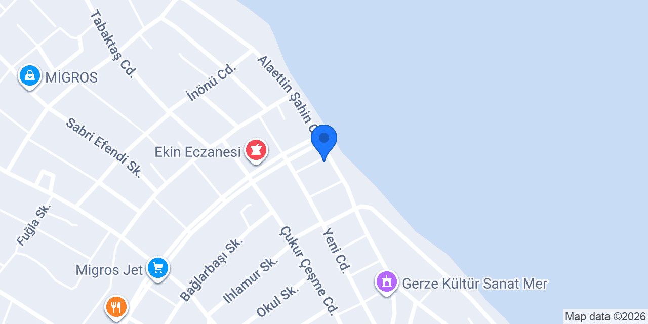 Gerze Beyaz Yalı Tatil Evi konumu