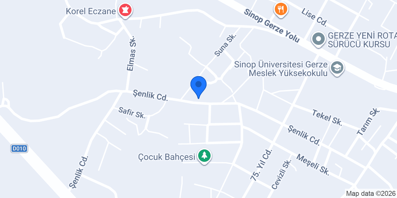 GERZE HAMİDİYE ÖĞRENCİ YURDU konumu