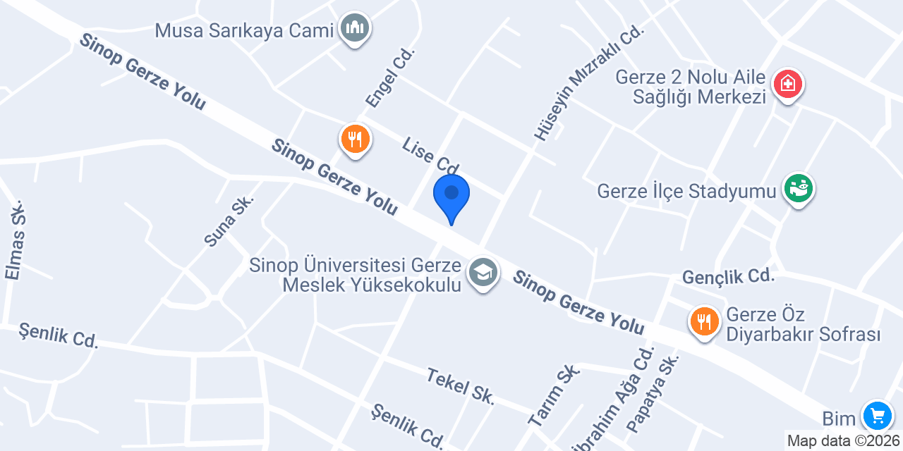 Asosyal Cafe konumu