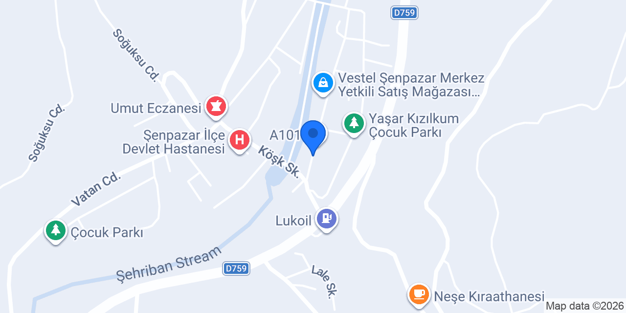 Şenpazar taksi konumu