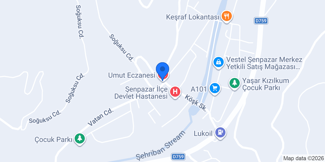 Umut Eczanesi konumu