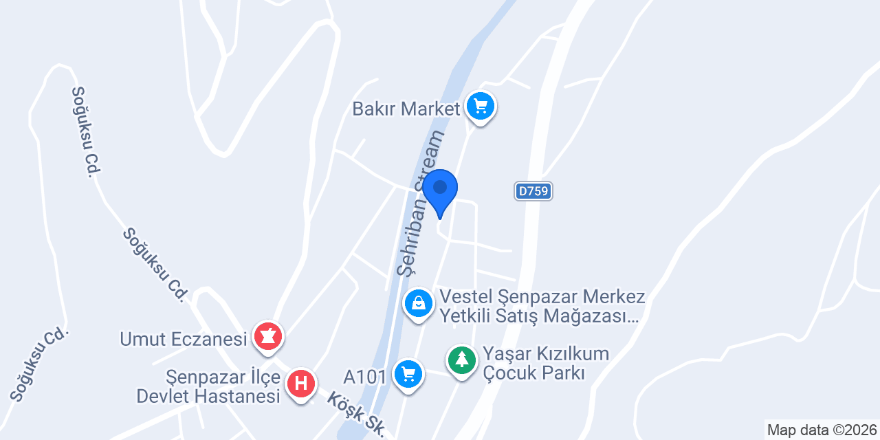 Şenpazar Taksi konumu