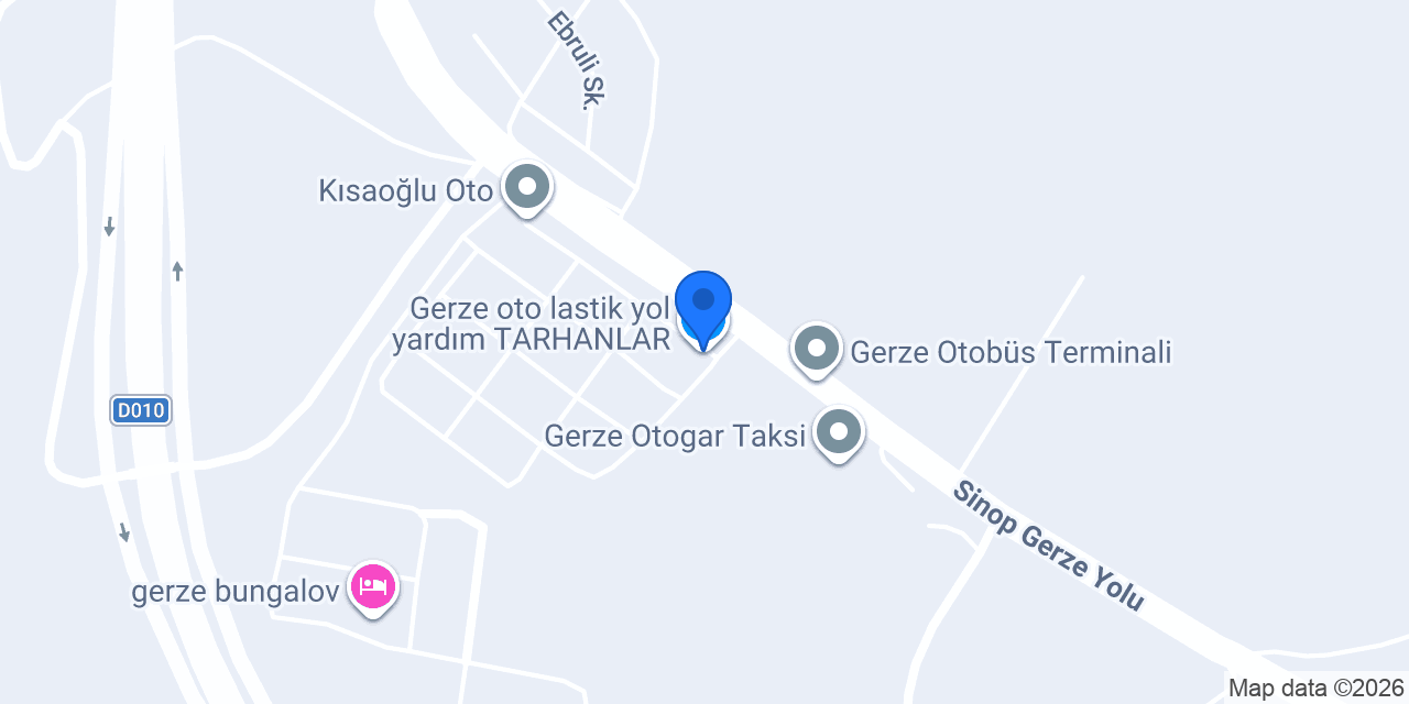 Gerze oto lastik yol yardım TARHANLAR konumu