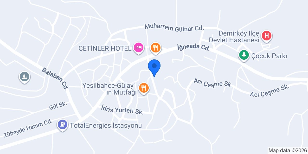 Demirköy Noteri konumu