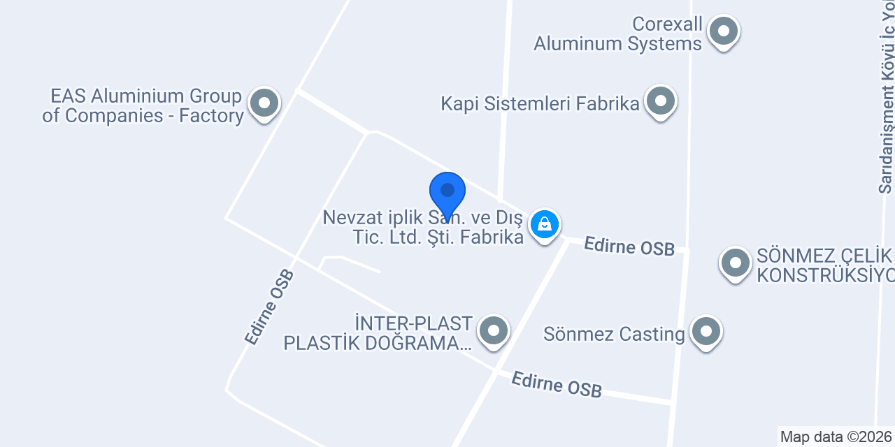 Torunoğlu PVC Kiremit Altı konumu