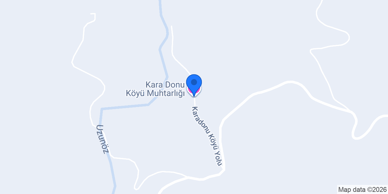 Kara Donu Köyü Muhtarlığı konumu