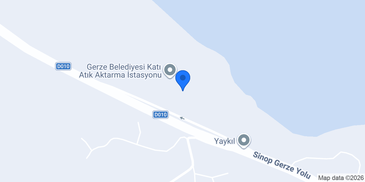 Gerze Yalı Geri Dönüşüm konumu
