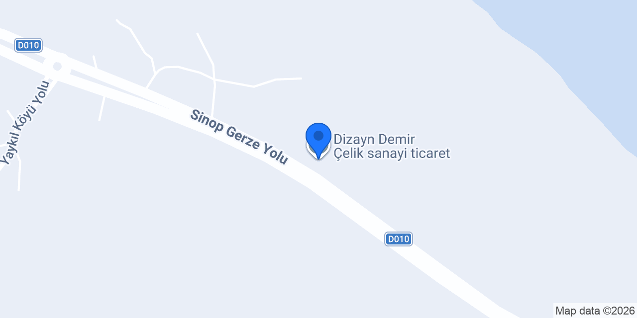 Dizayn Demir Çelik sanayi ticaret konumu
