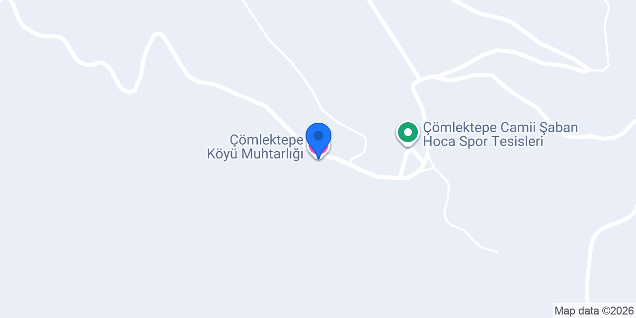 Çömlektepe Köyü Muhtarlığı konumu