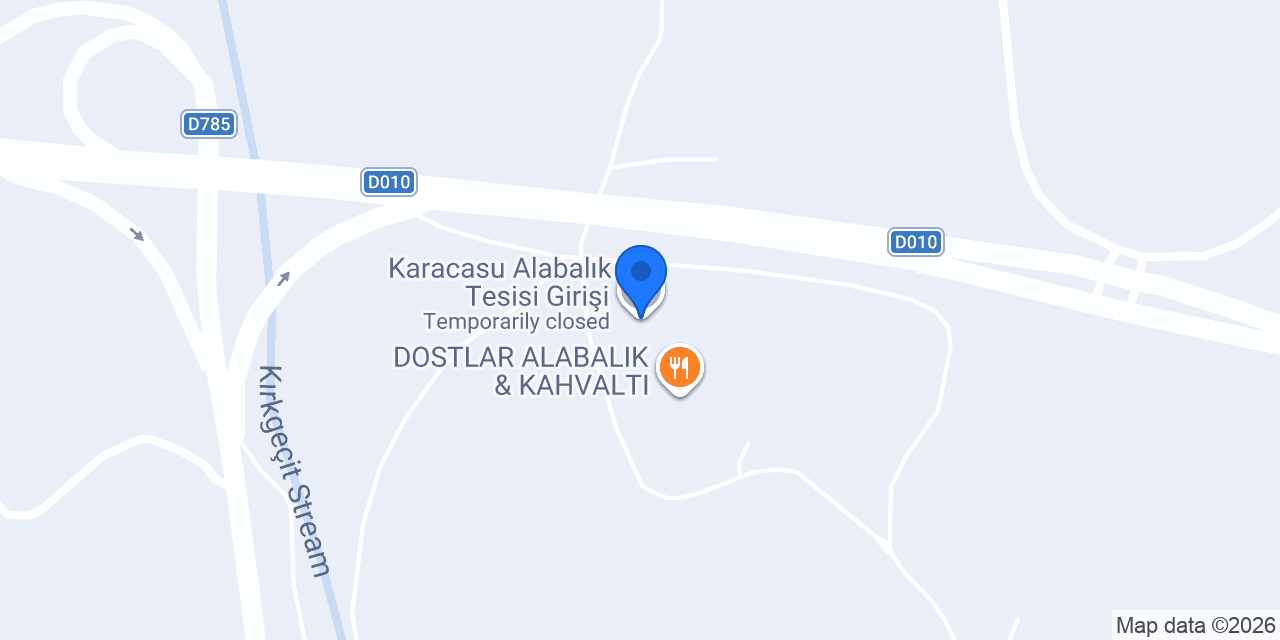 Karacasu Alabalık Tesisi Girişi konumu