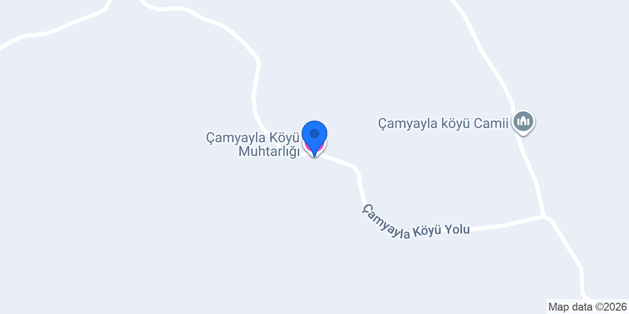 Çamyayla Köyü Muhtarlığı konumu