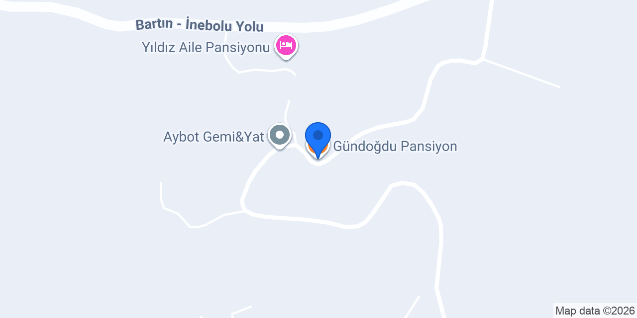 Gündoğdu Pansiyon konumu
