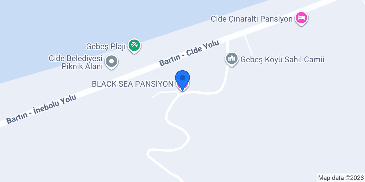 BLACK SEA PANSİYON konumu