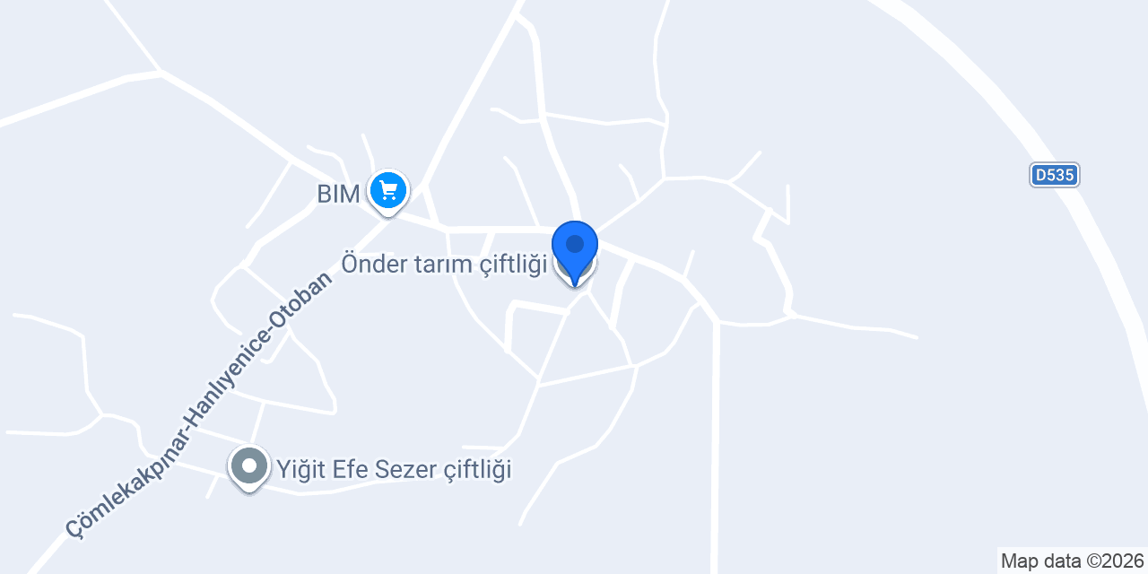 Önder tarım çiftliği konumu
