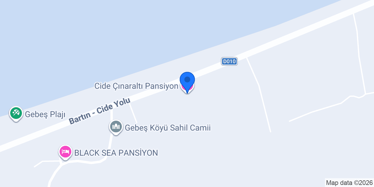 Cide Çınaraltı Pansiyon konumu
