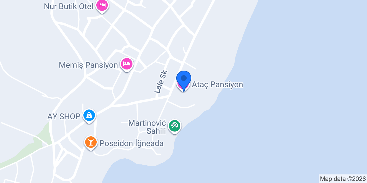 Ataç Pansiyon konumu