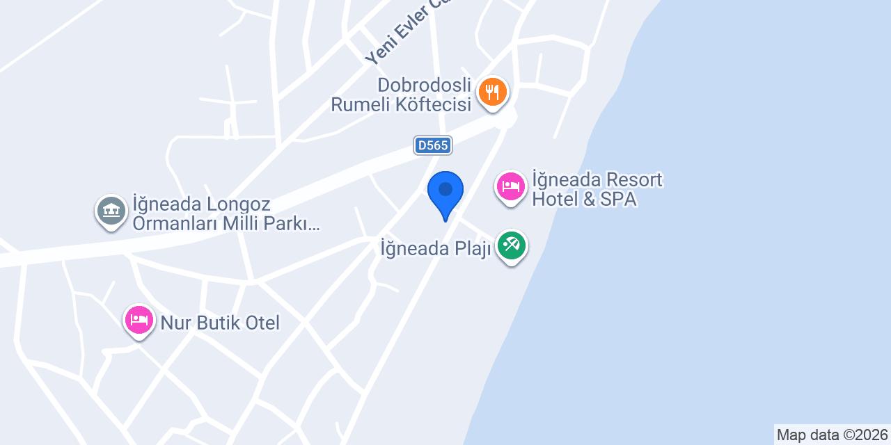 İğneada Longoz Hotel konumu
