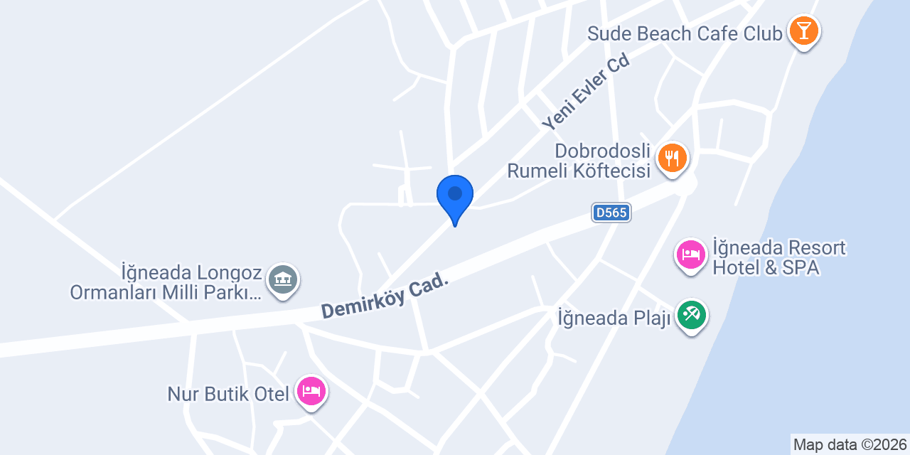 iGNEADA YILMAZ PANSIYON konumu