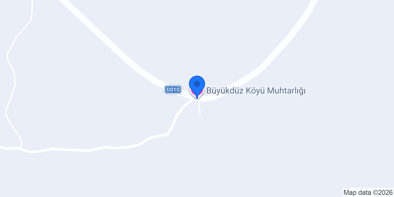 Büyükdüz Köyü Muhtarlığı konumu