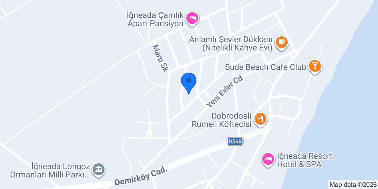Ferda Ev Pansiyonu konumu