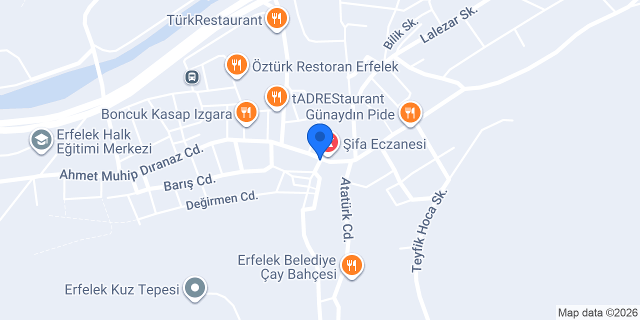 Erfelek Taksi Ertan Akca konumu