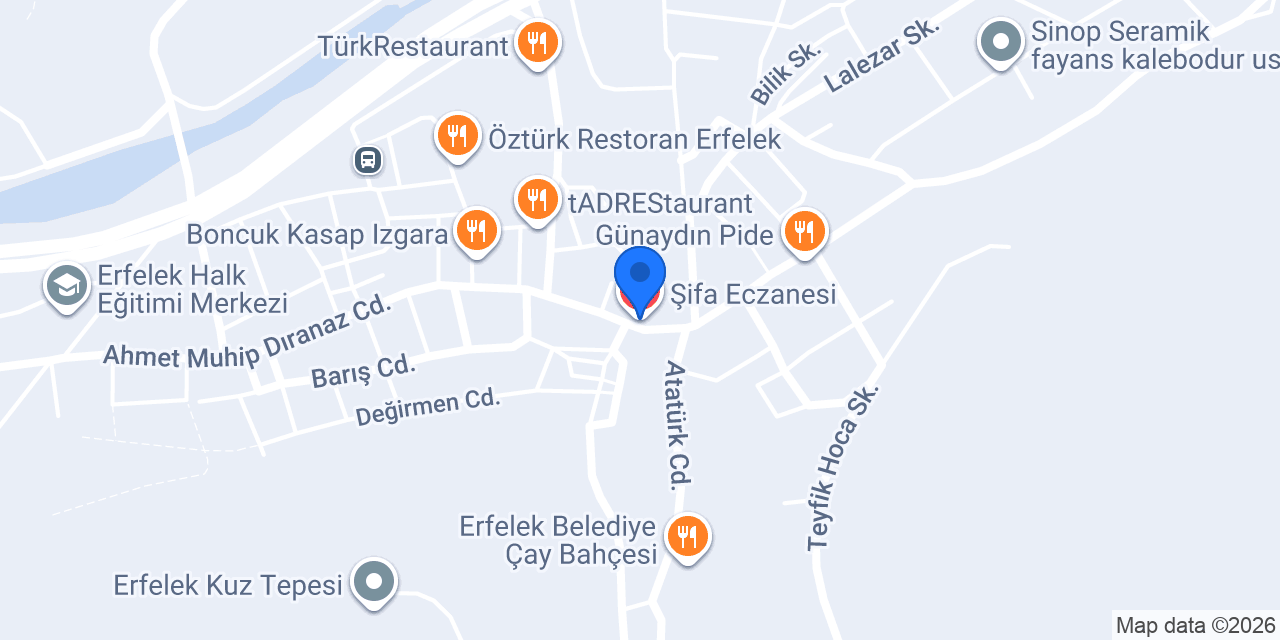 Şifa Eczanesi konumu