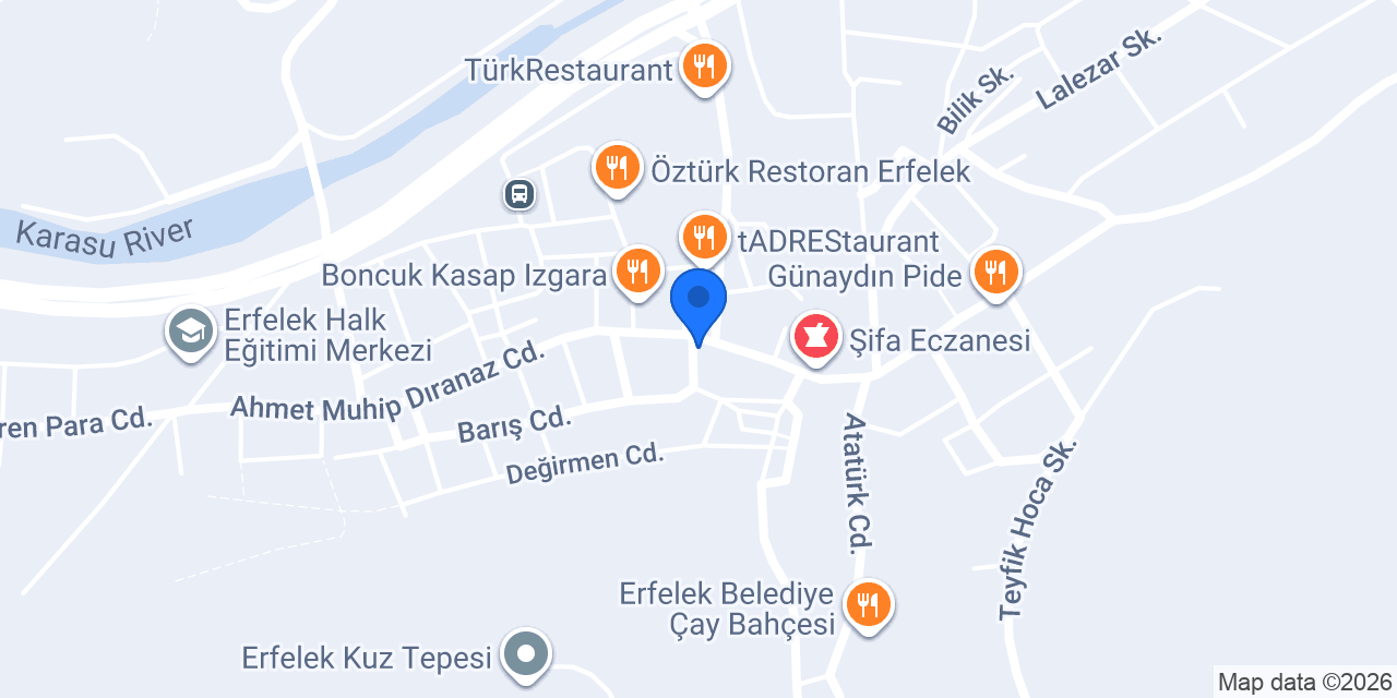 Erfelek Taksi Vahit altunkaya konumu
