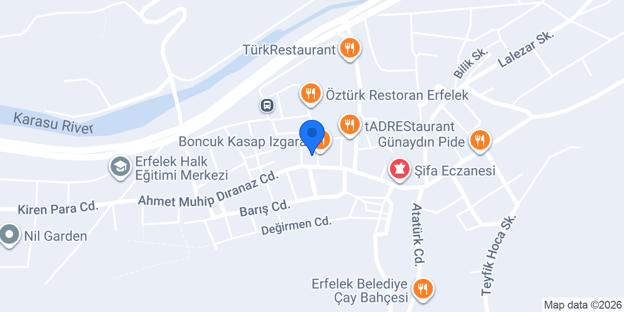 Yağız Veteriner Muayenehanesi konumu