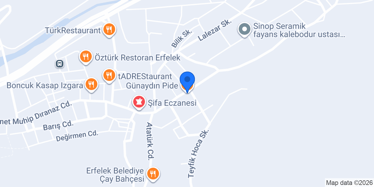 Günaydın Pide konumu