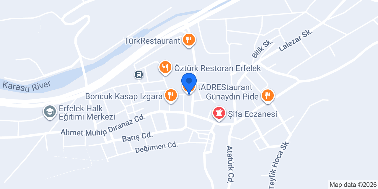 tADREStaurant konumu