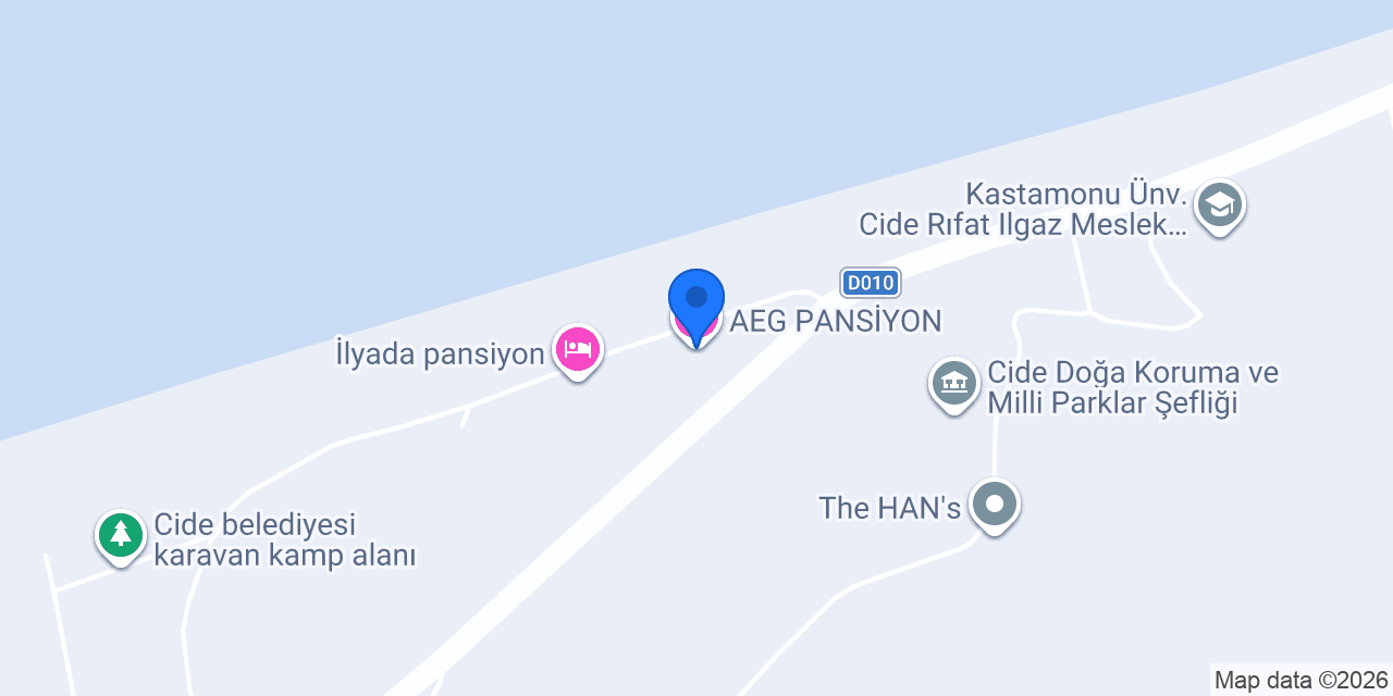 AEG PANSİYON konumu