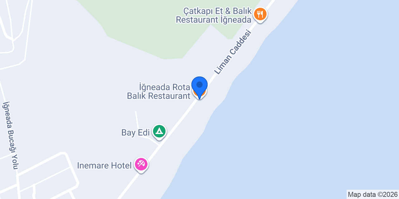 İğneada Rota Balık Restaurant konumu