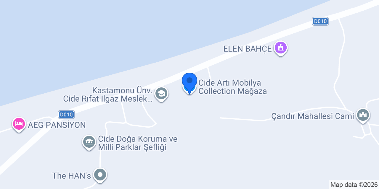 Cide Artı Mobilya Collection Mağaza konumu