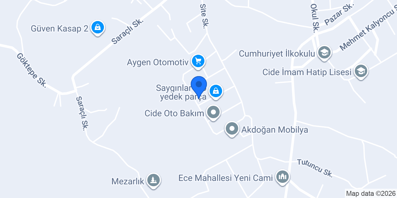 Güven Ağaç Torna konumu