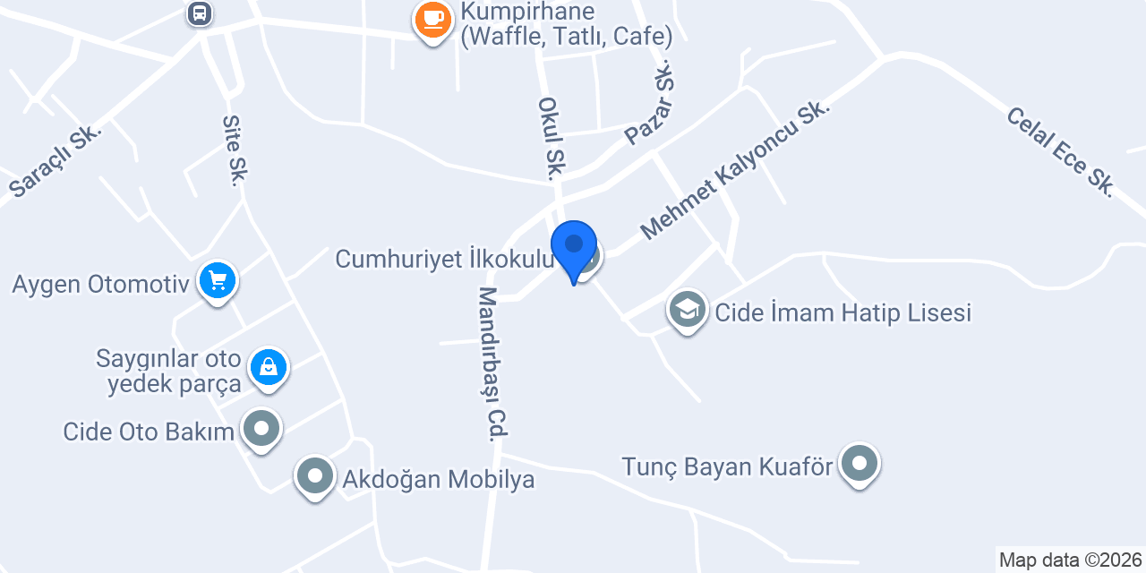 Cumhuriyet İlkokulu konumu
