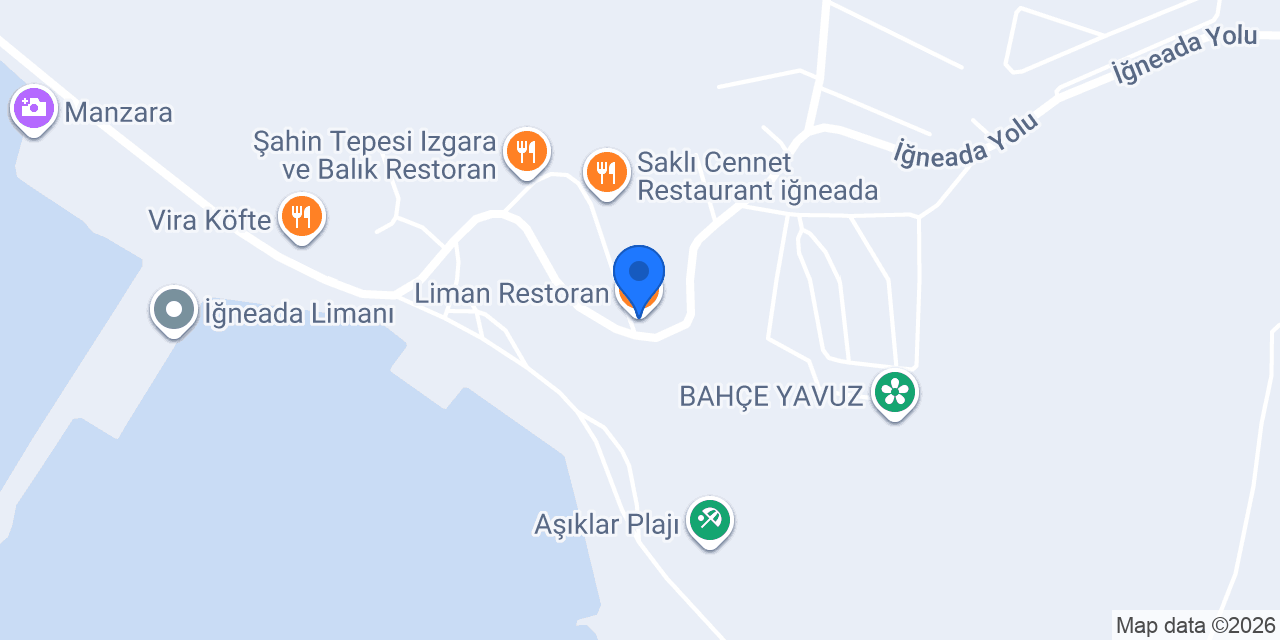 Liman Restoran konumu