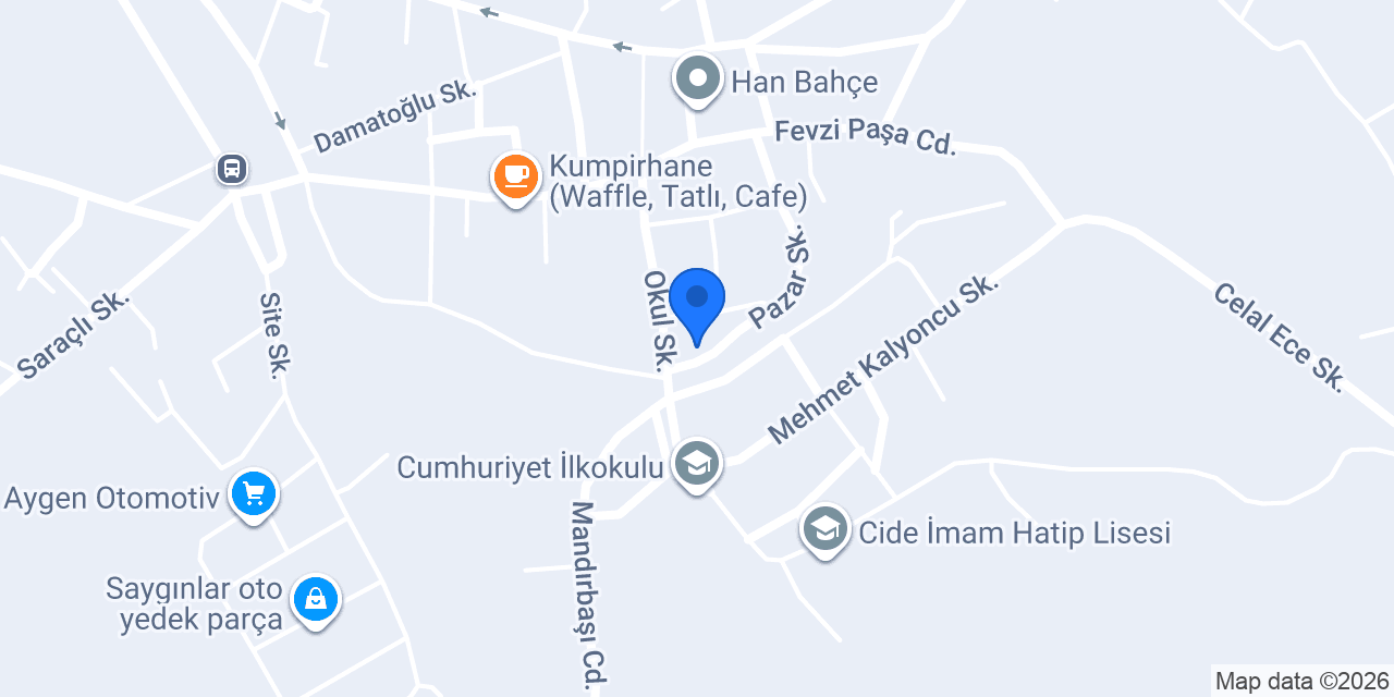 Kardeşler ticaret cide konumu