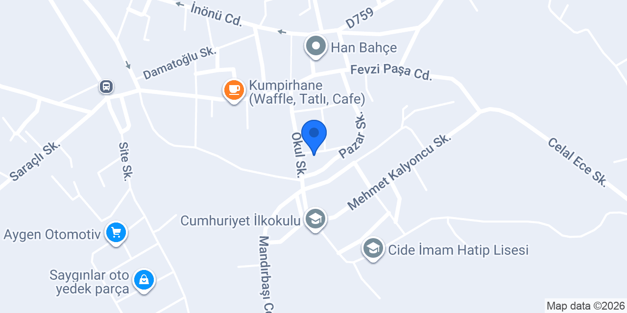 Tadım Ekmek Fırını konumu