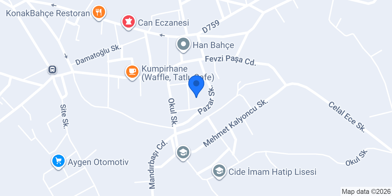 Hakan Veteriner Kliniği konumu