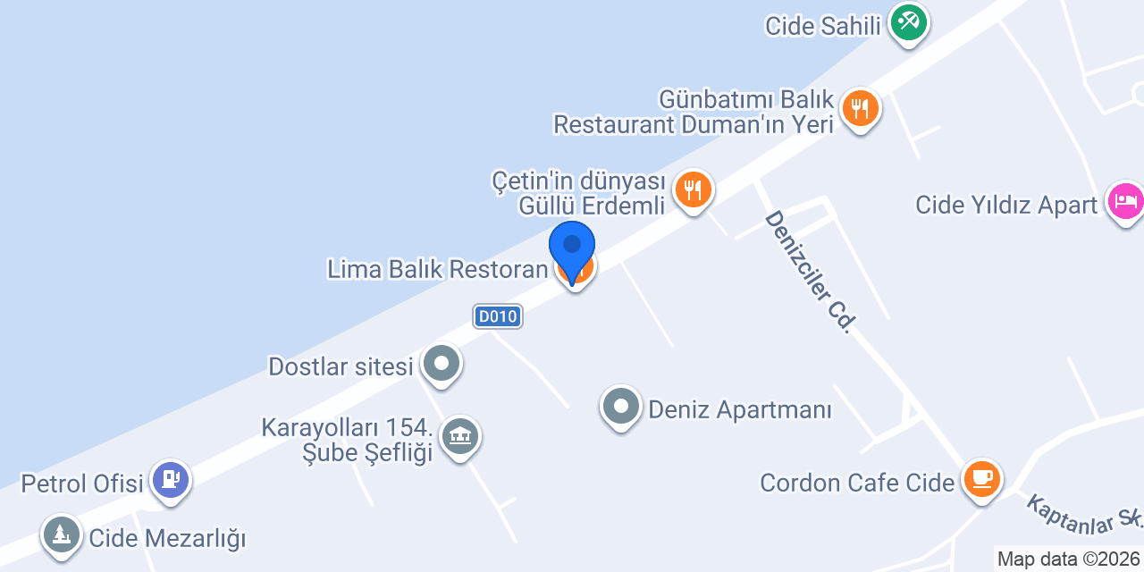 Lima Balık Restoran konumu