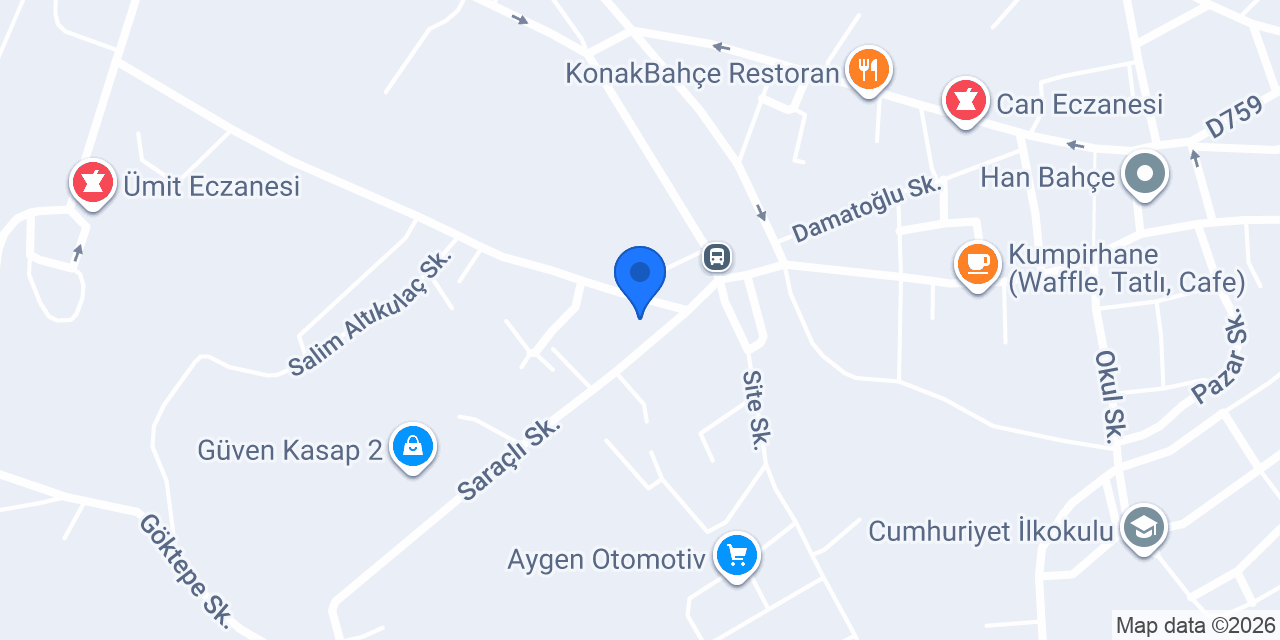 Doğan Mobilya ve Dekorasyon konumu