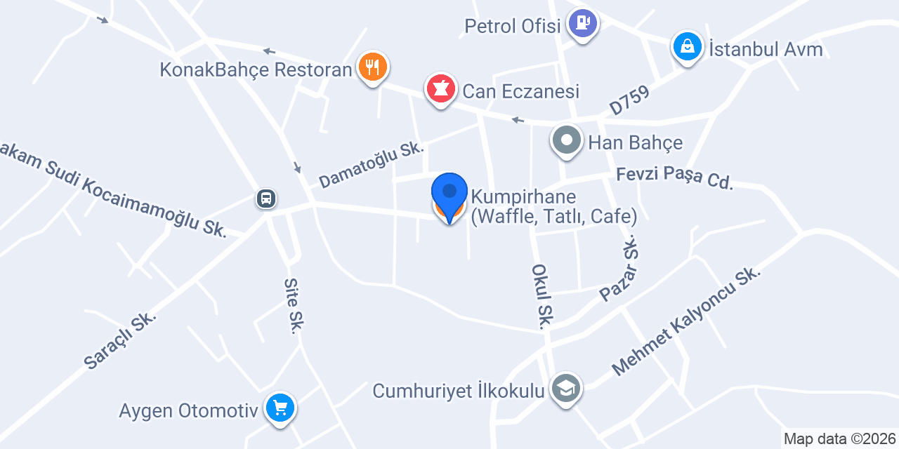 Kumpirhane (Waffle, Tatlı, Cafe) konumu