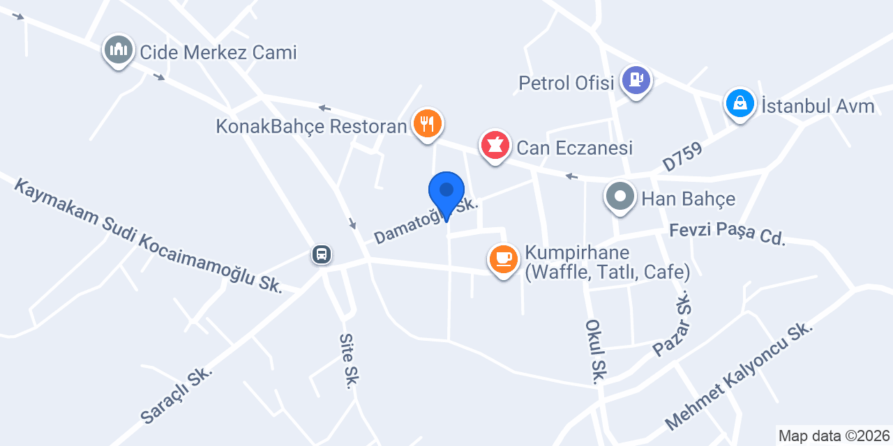 ARAS RENT A CAR konumu