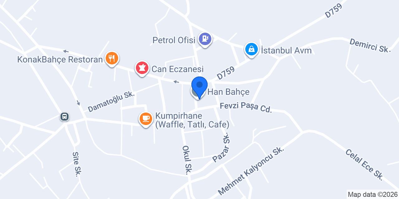Han Bahçe konumu
