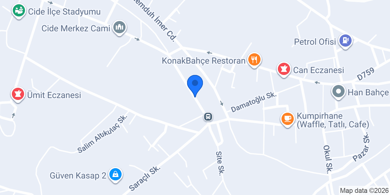 Cide Güven Emlak konumu