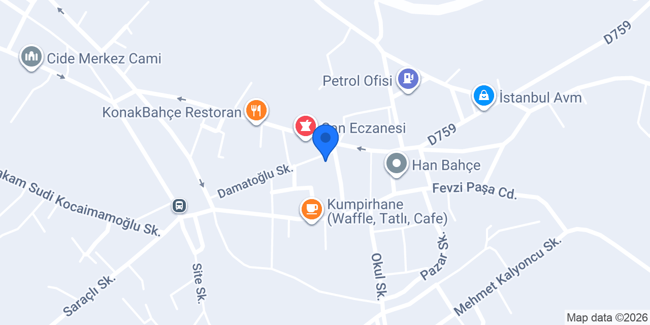 Cide Lezzet Döner Lokantası konumu