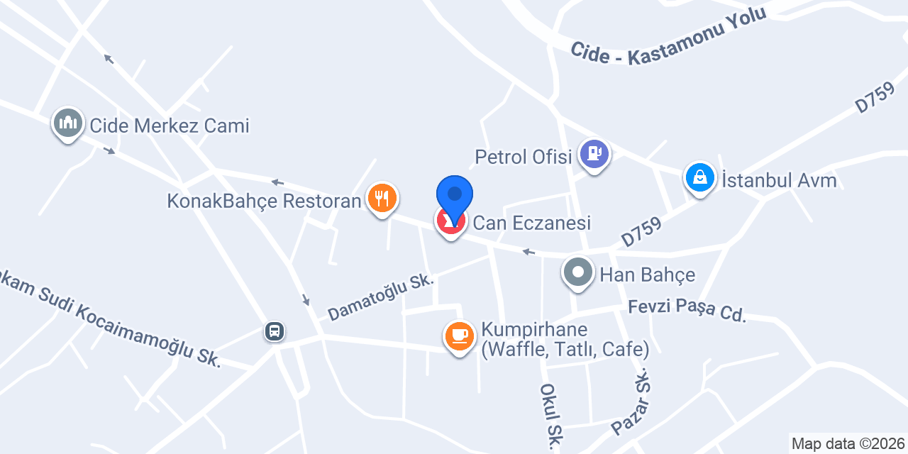 CİDEM AVM konumu