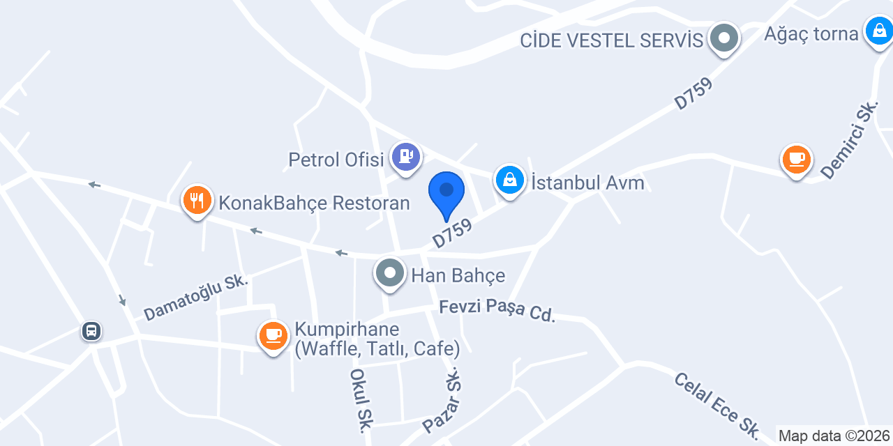 Alkan Erkek Kuaförü konumu