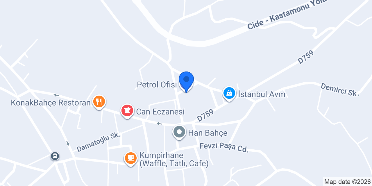 Petrol Ofisi konumu